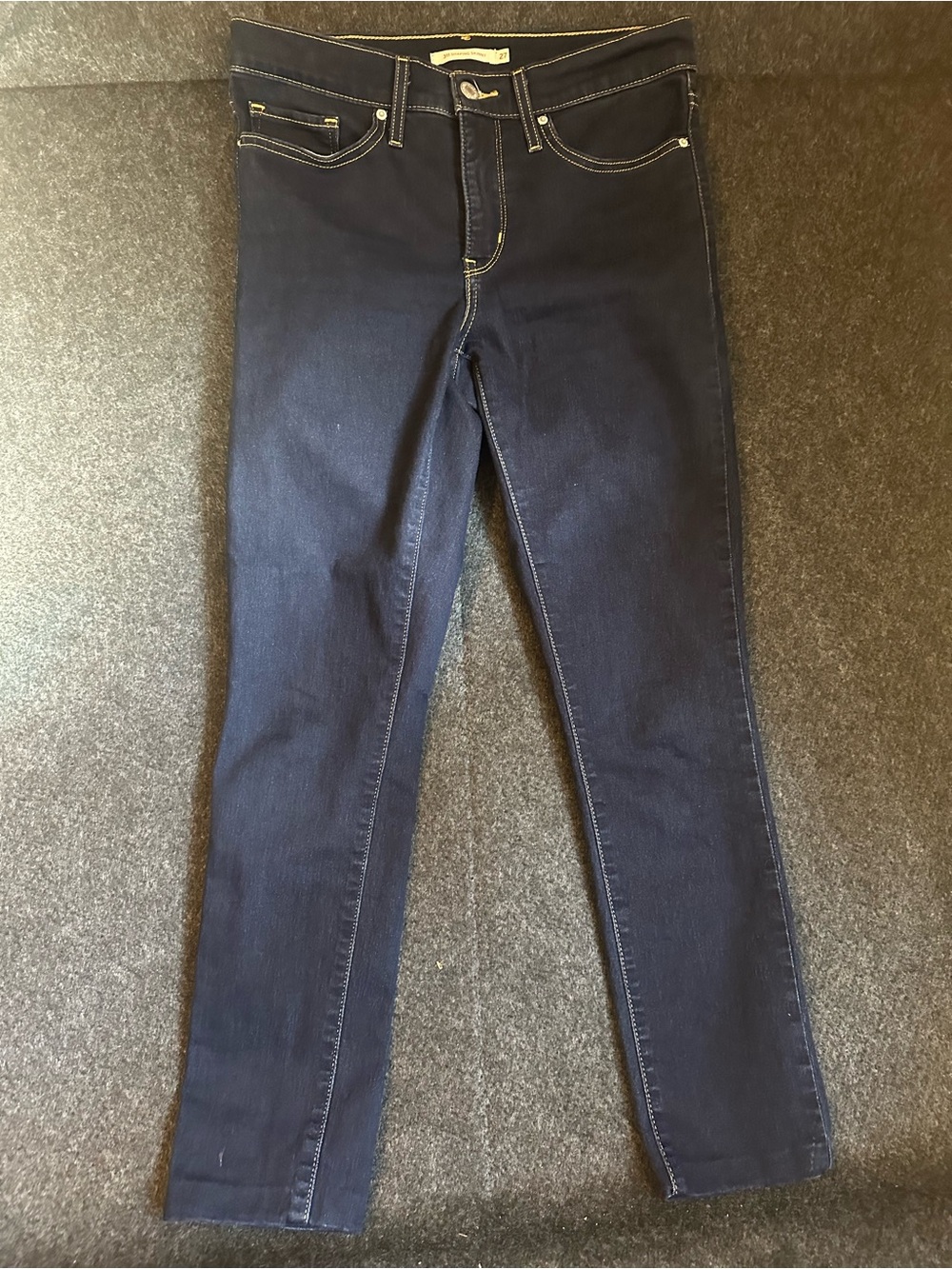 Levi's 311 Shaping Skinny Jeans Womens Size 27 Dark Wash Stretch Denim